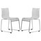 Leisuremod Lima Modern Acrylic Chair, Clear, 2PK LC19CL2 - alternate 1