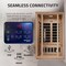 Steamspa 2-Person Low EMF Carbon FAR Infrared Wooden Indoor Sauna with LED Touch Control Panel SC-SS0008-2P - alternate 6