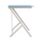 Homeroots 35" Blue Wood and Stainless Steel Computer Desk 723782 - alternate 3