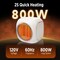 Edendirect 800W 2 in 1 Space Heater Smart Mug Warmer with 12H Auto Shut Off White ZR-HQC-8WHT - alternate 4