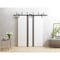 Sartodoors Sliding Closet Barn Bypass Doors 36 x 80 inches, Planum 0333 White Silk with Black Inserts and Fros PLANUM0333BBB-WS-36 - alternate 1