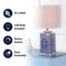 Jonathan Y Choi 23" Chinoiserie LED Table Lamp, Blue/White JYL3006A - alternate 6