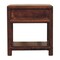 Homeroots 20" Brown Solid Wood Square One Drawer Nightstand 651881 - alternate 4