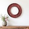 Homeroots Abaco I 17" X 17" Red Metal Circle Hanging Dimensional Sculpture 608643 - alternate 3