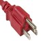 Sanoxy 2 PACK  2ft 18 AWG Universal Power Cord IEC320 C13 to NEMA 5-15P, Red SNX-CBL-LDR-PW130-7202 - alternate 2