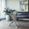 Fab Glass And Mirror 30in Flat Round Hydra Dining Table in“ Clear 1/2-in Thick Glass Top with Chrome Finish Base in“ El DT-0130CH - alternate 3