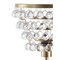 Jonathan Y Buckingham 25" Crystal/Metal Table Lamp, Brass Gold/Clear JYL9004B - alternate 3