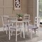 Whitewood Industries Extension Dining Tables, 45 in L, 51 in H, Parawood, 5 Piece K09-42DL-C2-4 - alternate 3