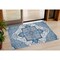 Homeroots 3' X 5' Blue Gray And Ivory Oriental Washable Indoor Outdoor Area Rug 600144 - alternate 1
