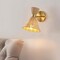 Jonathan Y Zoey 10" 1-Light Mid-Century Vintage Retro Rattan/Metal LED Sconce w/Adjustable Shade, Light Brown/Br JYL1601A - alternate 6