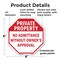 Signmission Private Property No Admittance With, 6 Inch X 6 Inch, Plastic Sign OC-P-6-145 - alternate 4