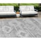 Homeroots 8' X 10' Silver Gray And Charcoal Southwestern Washable Indoor Outdoor Area Rug 588729 - alternate 1
