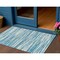 Homeroots 3' X 5' Teal Blue And Ivory Abstract Washable Indoor Outdoor Area Rug 613127 - alternate 1