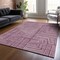 Homeroots 5' X 8' Eggplant And Ivory Geometric Washable Indoor Outdoor Area Rug 600811 - alternate 4