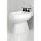 Kingston Brass Three-Handle Bidet Faucet with Knurled Handle and Brass Pop-Up, Matte Black KB6320KNL - alternate 3