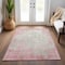 Homeroots 9' X 12' Pink And Ivory Abstract Washable Indoor Outdoor Area Rug 612350 - alternate 4