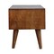 Homeroots 35in Brown Solid Wood Enclosed and Open Storage TV Stand 719193 - alternate 3