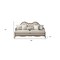 Homeroots 86" Brown And Beige Upholstered Solid Wood Sofa With Toss Pillows 491013 - alternate 5