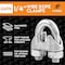 Xpose Safety Wire Rope Clamp for Stainless Steel 1/4in Galvanized U Bolt Cable Clips, 24PK GCC14-24-X-S - alternate 4