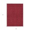 Homeroots 9' X 12' Red Black And Ivory Geometric Washable Indoor Outdoor Area Rug 596762 - alternate 6