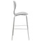 Leisuremod Oyster Acrylic Barstool with Steel Frame in Chrome Finish, Smoke OC31TBL - alternate 7