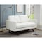Leisuremod Chester Modern Leather Loveseat with Birch Wood Base, White CS58W-L - alternate 5
