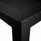 Leisuremod Mace Weave Design Outdoor Square Dining Table, Black MT31BL - alternate 5