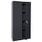 Sandusky Lee Shelving Storage Cabinet, 72 in H, 30 in W, 18 in D, Swing, Keyed, Black, 3 Shelves, 0 Drawers VF31301872-09 - alternate 1