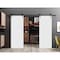 Sartodoors Slab Barn Door Panel Planum 0990 White 42x84 Solid Core Modern Interior PLANUM0990S-BEM-4284 - alternate 1