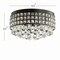 Jonathan Y Meredith 14.5" 3-Light Crystal Drops/Metal LED Flush Mount, Black JYL6142A - alternate 6