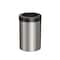 Gatco Modern Round 3 Gal. Wastebasket, Satin Nickel/Matte Black Lid 1911MX - alternate 1