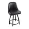 Holland Bar Stool Co Logo Grizzly Wright State 25 in. Swivel Counter Stool with Black Wrinkle Finish L048 - alternate 3