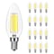 Luxrite 8W LED Candelabra Bulb, 75W Equivalent, E12 Base, 1000 Lumens, 5000K Bright White, 16PK LR21714 - alternate 1
