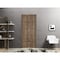 Sartodoors Slab Barn Door Panel, Planum 0015 Walnut and Aluminum Strips, Sturdy Finished Flush Modern Doors, P PLANUM0015S-WLN-2884 - alternate 4
