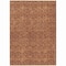 Homeroots 3' X 5' Orange And Ivory Geometric Washable Indoor Outdoor Area Rug 613572 - alternate 3