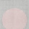 Homeroots 3' X 5' Silver And Pink Striped Washable Indoor Outdoor Area Rug 597193 - alternate 4