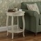 Homeroots 24" White Solid Wood Round End Table With Shelf 286288 - alternate 3