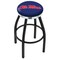 Holland Bar Stool Co 36" Blk Wrinkle Ole' Miss Swivel Bar Stool, Chrome Ring L8B2C36MssppU - alternate 1