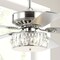 Jonathan Y Mandy 52" 3-Light Crystal Prism Drum LED Ceiling Fan With Remote, Chrome JYL9706A - alternate 7