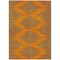 Homeroots 5' X 8' Orange And Blue Geometric Washable Indoor Outdoor Area Rug 598765 - alternate 4