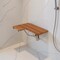 Homeroots 14" X 34" Brown Teak Wall Mount Rectangular Shower Bench 549343 - alternate 4