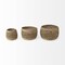 Homeroots Set of Three Brown Wicker Basket, 3PK 392152 - alternate 4