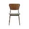 Armen Living Kalia Wood Dining Chair in Walnut Finish with Charcoal Fabric - Set of 2 LCKACHWACH - alternate 4