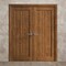 Sartodoors Interior Solid French Double Doors 48 x 80 inches, Ego 5006 Cognac Oak Veneer, Wood Interior Solid EGO5006DD-DKO-48 - alternate 3
