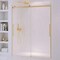 Anzzi Stellar 57 to 60 in. x 76 in. Sliding Frameless Shower Door in Brushed Gold with Tempered Glass SD-FRLS05902BG - alternate 1