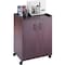 Safco Refreshment Cart, Mobile, Mahogany 8953MH - alternate 1