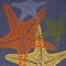 Homeroots 5' X 8' Blue Yellow And Orange Starfish Indoor Outdoor Area Rug 546874 - alternate 5