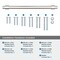 Amerock Destine 12 inch 305mm Center-to-Center Polished Nickel Appliance Pull BP54035PN - alternate 2