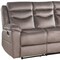 Homeroots 78" Brown Velvet Reclining Sofa With Black Legs 347270 - alternate 4