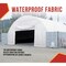 Mytee Products White 21.5 Oz PVC End Wall for Shipping Container Shelter Cover 40 Feet Wide CSB-DOOR40 - alternate 4
